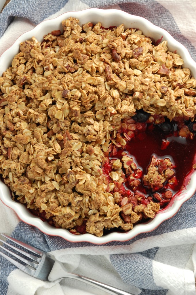 simple berry crumble.